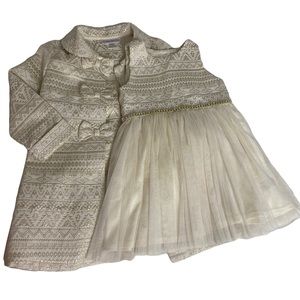 🌸Sweet Heart Rose Dress & Coat Set